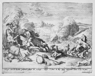 ジェームズ王軍はボインの戦いで敗北し、1690年に逃亡